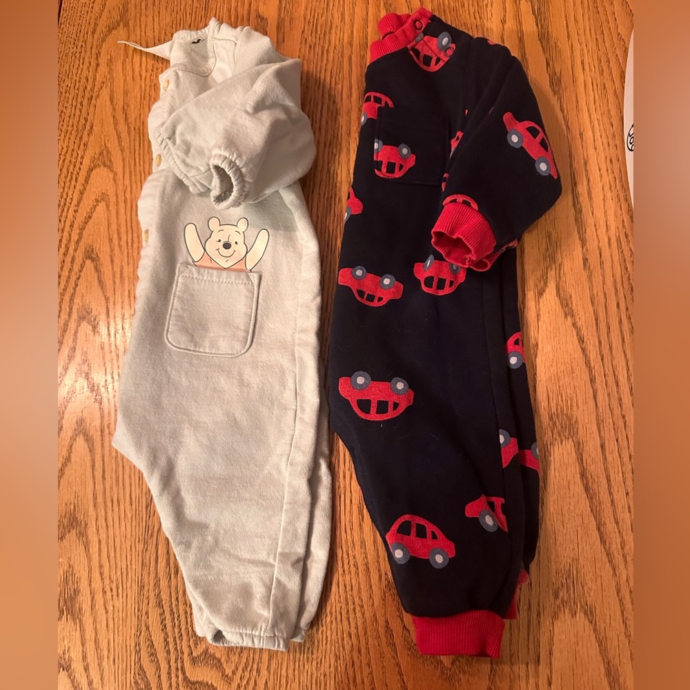 2 Baby Button Up One Pieces